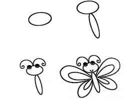 Hướng dẫn trẻ cách vẽ con bướm