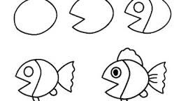Hướng dẫn trẻ cách vẽ con cá