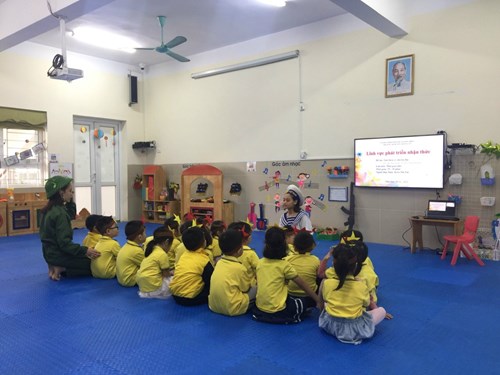 Cô giáo Kiều Thị Tin tham gia hội giảng chào mừng ngày 20/11