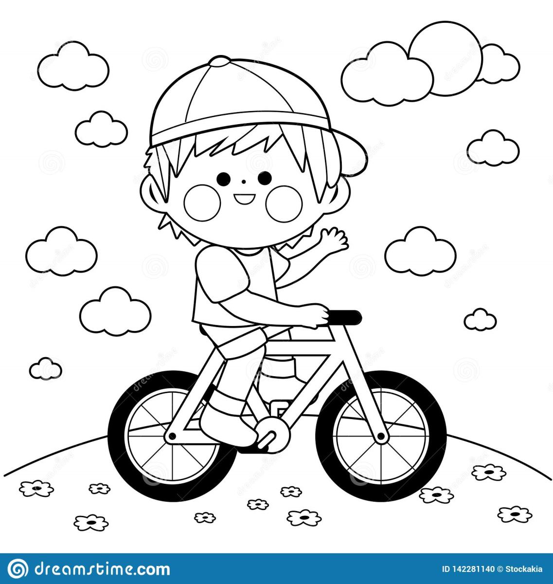 Bộ tranh tô màu xe đạp dễ thương cho các bé, hình ảnh đẹp và hấp dẫn -  Jadiny