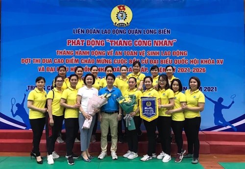 Trường mầm non Tràng An tham gia ngày hội Văn hóa – Thể thao (VH-TT) trong công nhân viên chức lao động quận Long Biên năm 2021