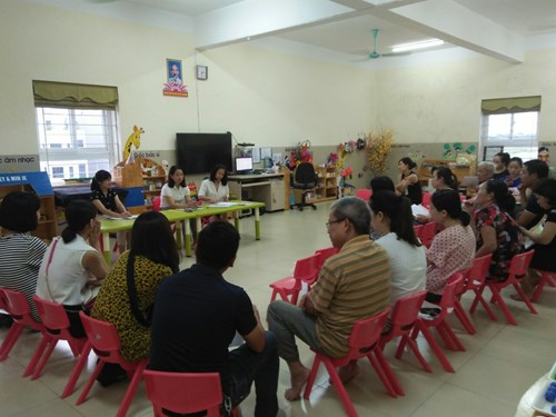 Trường MN Tràng An tổ chức họp phụ huynh  cuối năm học 2019 - 2020