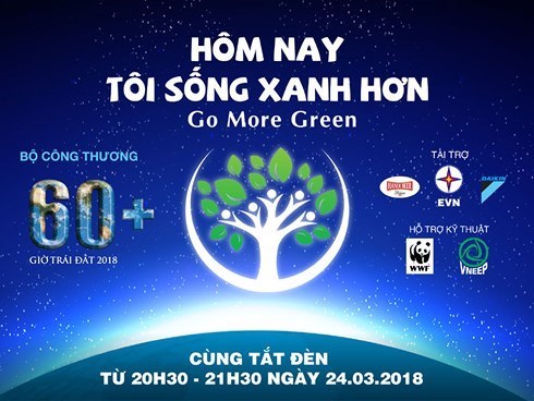 Hưởng ứng Chiến dịch Giờ trái đất thành phố Hà Nội năm 2018 