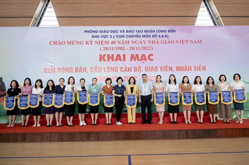 Trường Mầm non Tràng An tham gia Giải Cầu lông do ngành GD&ĐT quận Long Biên tổ chức năm học 2022 – 2023