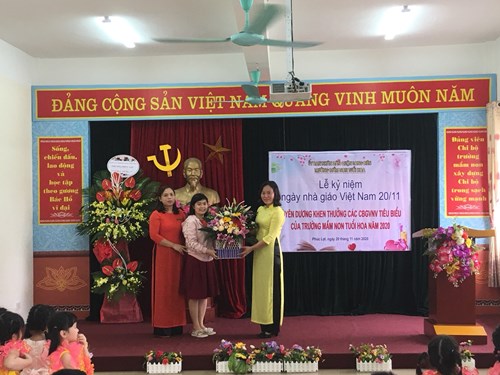 Lễ kỷ niệm ngày nhà giáo Việt Nam 20/11/2020 của Trường mầm non Tuổi Hoa 