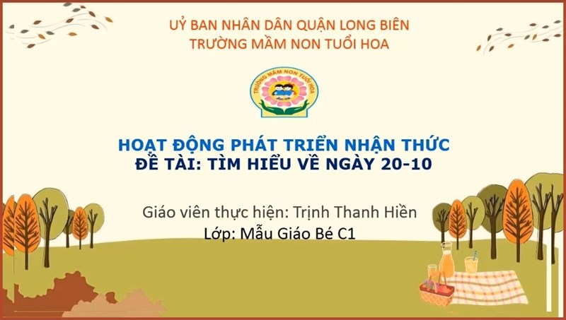 Giáo án điện tử: Trò chuyện về ngày phụ nữ Việt Nam 20-10 _ Khối MGB