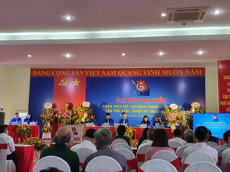 Chi đoàn trường MN Tuổi Hoa tham gia đại hội đại biểu đoàn TNCSHCM phường Phúc Lợi