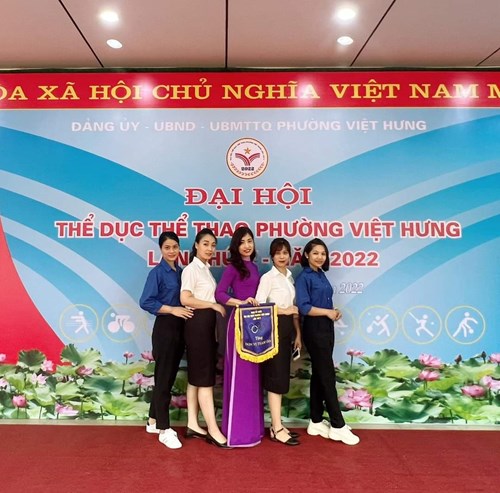 Trường MN Việt Hưng tham gia Đại hội TDTT phường Việt Hưng lần thứ V - Năm 2022