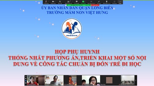 Trường mầm non Việt Hưng tổ chức họp PHHS triển khai công tác đón trẻ trở lại trường