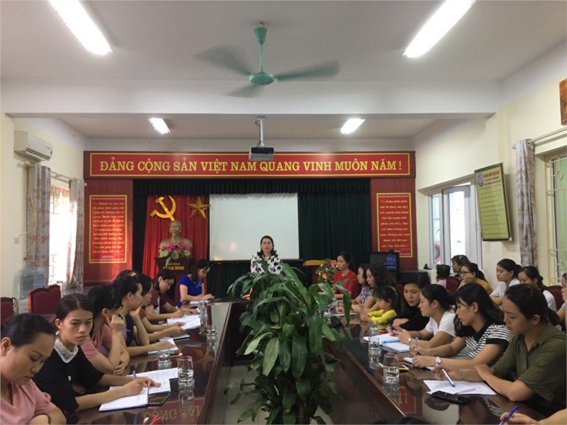 Trường mầm non Việt Hưng tổ chức họp phụ huynh học sinh đầu năm học 2019-2020