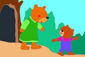 Truyện bài học đầu tiên của gấu con