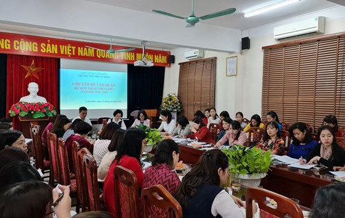 Trường Tiểu học Ái Mộ B tổ chức chuyên đề dạy học  môn Tiếng Việt lớp 1 – Bộ sách Cánh Diều