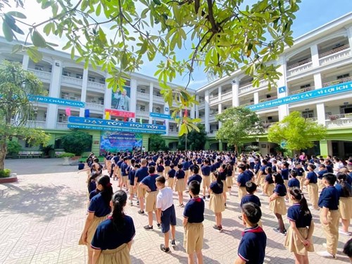 Trường tiểu học Ái Mộ B  duy trì tốt trường học Xanh - Sạch - Đẹp - Văn minh