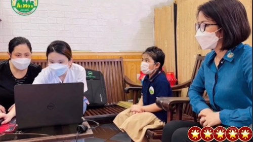 Trường Tiểu học Ái Mộ B phát động chương trình “Tiếp sức đến trường – Vượt qua Covid” - Trao tặng  Máy tính cho em  năm học 2021-2022