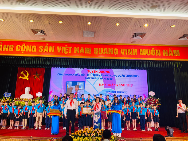 Liên đội THAMB tham dự Đại hội Cháu ngoan Bác Hồ  quận Long Biên và Hội nghị Tổng kết công tác Đội năm học 2019 – 2021