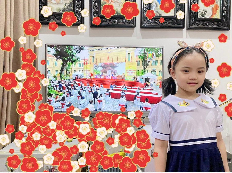 Khối 1 trường tiểu học bồ đề tham dự lễ khai giảng trực tuyến năm học 2021- 2022
