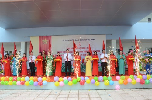 Trường tiểu học bồ đề tổ chức lễ khai giảng 
năm học 2018 – 2019, lễ khánh thành gắn biển công trình 
nhân kỷ niệm 15 năm ngày thành lập quận long biên
