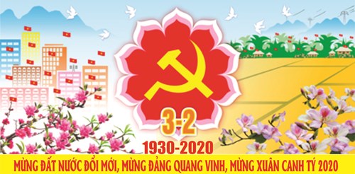 Chào mừng kỷ niệm 90 năm thành lập Đảng Cộng Sản Việt Nam