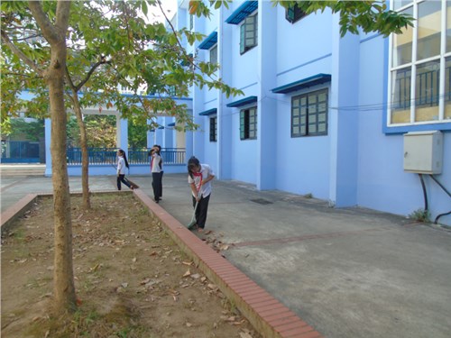 Trường THCS Bồ Đề hành động vì một môi trường đẹp