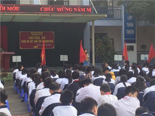                                   Trường THCS Bồ Đề tổ chức tiết cao trào của Đề án “Nâng cao chất lượng dân số quận Long Biên giai đoạn 7- Học kì II năm học 2018-2019.
