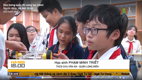 Phóng sự của Đài truyền hình Hà Nội về cuộc thi Sáng tạo Robot 2020