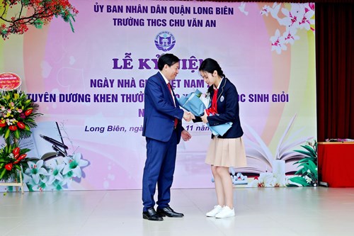 Bài phát biểu trong lễ kỷ niệm 38 năm ngày nhà giáo Việt Nam của học sinh Nguyễn Phương Linh - lớp 8A3