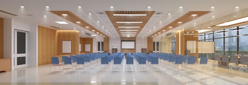 Thiết kế nội thất Phòng Đa Năng - Hội Thảo trường THCS Chu Văn An quận Long Biên