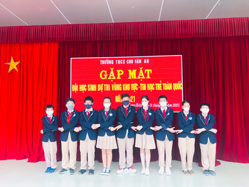 Học sinh trường THCS Chu Văn An tiếp tục tiến bước Tham dự vòng thi khu vực miền Bắc - Hội thi tin học trẻ toàn quốc lần thứ XXVII