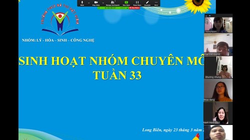 Trường THCS Đô Thị Việt Hưng với công tác sinh hoạt chuyên môn trực tuyến trong thời gian nghỉ phòng chống dịch Covid -19