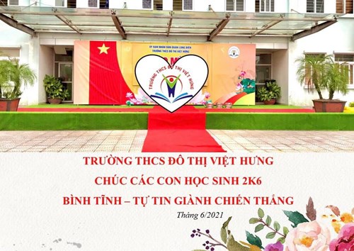 Trường THCS Đô Thị Việt Hưng chúc các con học sinh 2k6 bình tĩnh, tự tin giành chiến thắng!