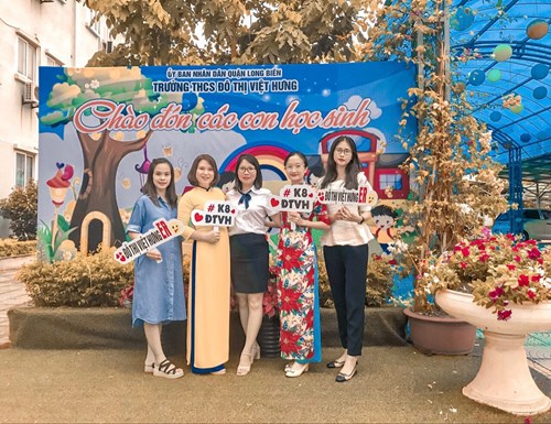 Trường THCS Đô Thị Việt Hưng hân hào chào đón học sinh lớp 6 năm học 2021-2022