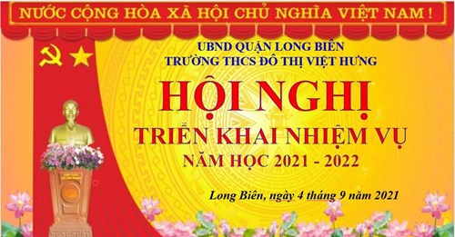 Trường THCS Đô Thị Việt Hưng tổ chức hội nghị trực tuyến triển khai nhiệm vụ năm học 2021-2022