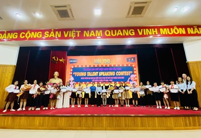 Học sinh tham dự vòng sơ khảo cuộc thi Tài năng Anh ngữ quận Long Biên  Young Talent Speaking Contest  năm 2022.