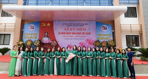 Trường THCS Gia Quất long trọng tổ chức Lễ kỉ niệm 40 năm ngày Nhà giáo Việt Nam 