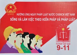 Trường THCS Lê Quý Đôn tham gia hưởng ứng ngày Pháp luật Việt Nam 09/11