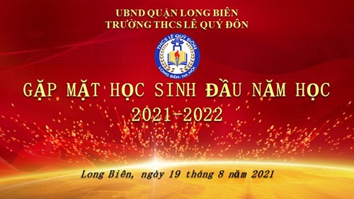 Từng bừng ngày gặp mặt đầu năm học của thầy và trò trường THCS Lê Quý Đôn.