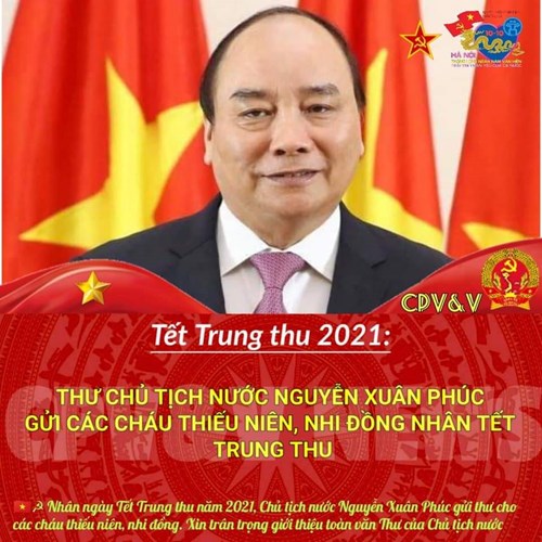 Chủ tịch nước Nguyễn Xuân Phúc gửi thư chúc Tết Trung thu