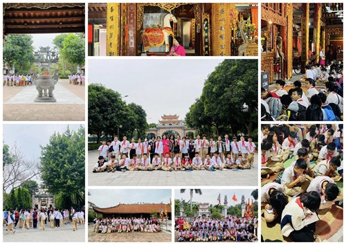Trường THCS Lê Quý Đôn tổ chức hoạt động ngoại khóa tham quan di tích lịch sử cho học sinh khối 6