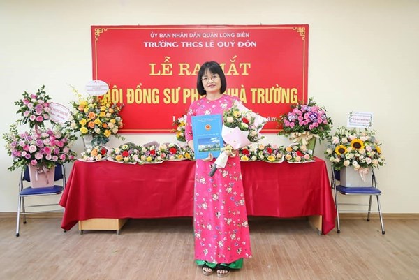 Cô Nguyễn Thị Thanh Thủy- GIáo viên tiêu biểu học kì 1 năm học 2021-2022