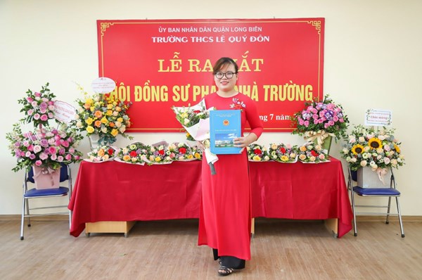 Cô Nguyễn Thị Hà- GIáo viên tiêu biểu học kì 1 năm học 2021-2022
