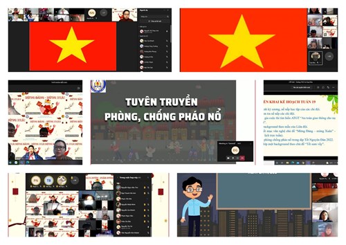 Tiết chào cờ, sinh hoạt đầu tuần 20 của các em học sinh trường THCS Lê Quý Đôn