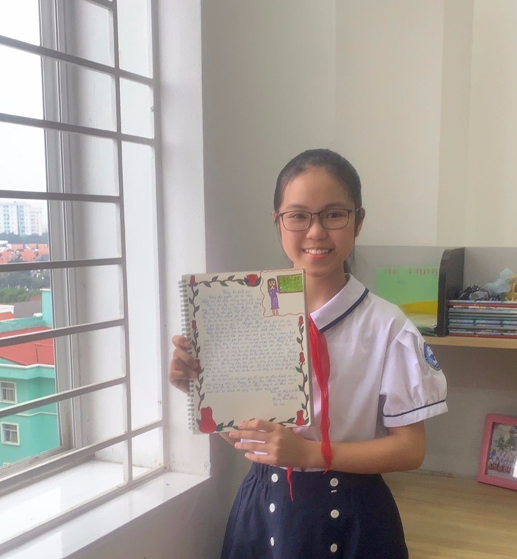 Học sinh Hoàng Kim Phụng- Tấm gương tiêu biểu của Chi đội 6A2 tháng 3/2022