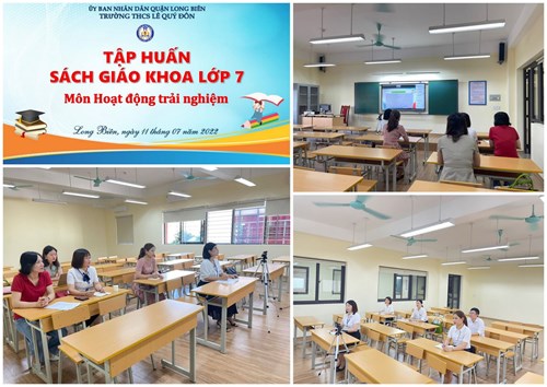 Trường THCS Lê Quý Đôn tập huấn SGK lớp 7 môn Hoạt động trải nghiệm chương trình GDPT 2018