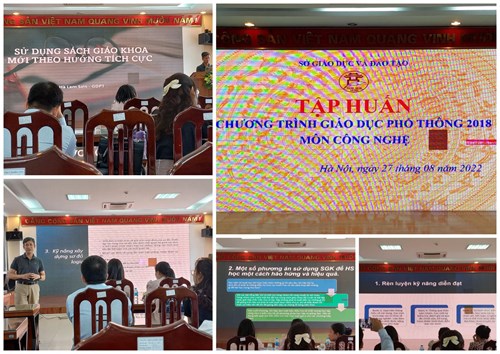 Trường THCS Lê Quý Đôn tham dự buổi tập huấn chương trình giáo dục phổ thông năm 2018 Môn Công Nghệ