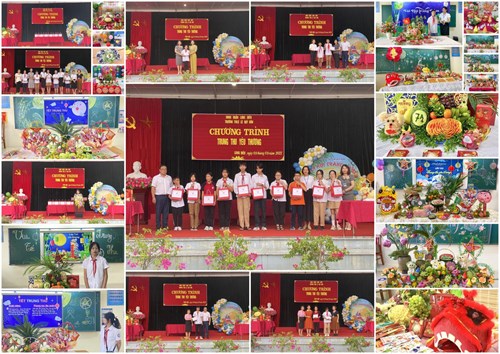 Lễ trao giải chương trình   Trung thu yêu thương  cho các em học sinh trường THCS Lê Quý Đôn