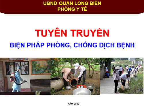 Bài tuyên truyền biện pháp phòng chống dịch bệnh của phòng y tế Quận Long Biên
