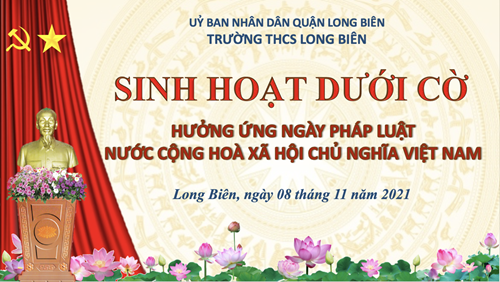 Thầy trò trường THCS Long Biên tích cực hưởng ứng ngày Pháp Luật Việt Nam năm 2021