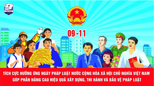Trường THCS Long Biên hưởng ứng ngày pháp luật nước Cộng hoà Xã hội Chủ nghĩa Việt Nam