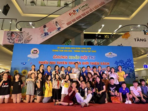Trường THCS Long Biên tham gia hội thi  Thiếu nhi tuyên truyền giới thiệu sách  quận Long Biên năm 2022
