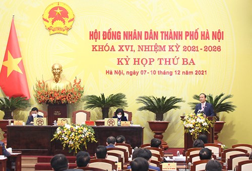 Bế mạc kỳ họp thứ ba Hội đồng Nhân dân thành phố Hà Nội khóa XVI